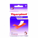 Tigerplast Premium พลาสเตอร์ปิดแผล ชนิดผ้านุ่มยืดได้ 25แผ่น/กล่อง ขนาด 19*27MM