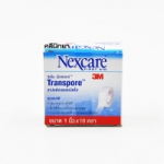 3M Nexcare First Aid Transpore 3เอ็ม เน็กซ์แคร์ ทรานสพอร์ เทปแต่งแผลชนิดใส ขนาด:1นิ้วx10หลา บรรจุ:12ม้วน(1กล่อง) 
