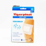 Tigerplast soft pad ซอฟท์แพด พลาสเตอร์ปิดแผลชนิดผ้าก๊อซขนาด 80 มม. X 100 มม. รุ่น P3 1 กล่องบรรจุ 4 แผ่น