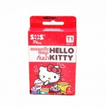 Hello Kitty (เฮลโล คิตตี้) พลาสเตอร์ใส ปิดแผลกันน้ำ SOS Plus รุ่น T1 series ลิขสิทธิ์ sario ขนาด 2.5*5.6 ซม. กล่องมี 6 แผ่น