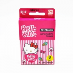 Hello Kitty (เฮลโล คิตตี้) พลาสเตอร์ PE ปิดแผล SOS Plus รุ่น P1 series ลิขสิทธิ์ sario ขนาด 1.9*7.2 ซม. กล่องมี 8 แผ่น 4 ลาย