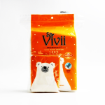 Vivii วีวี่ สำลี แผ่นรีดขอบ จำนวน 100 แผ่น ใช้ทำความสะอาดผิวหน้า ผิวบอบบาง เช็ดเครื่องสำอางค์